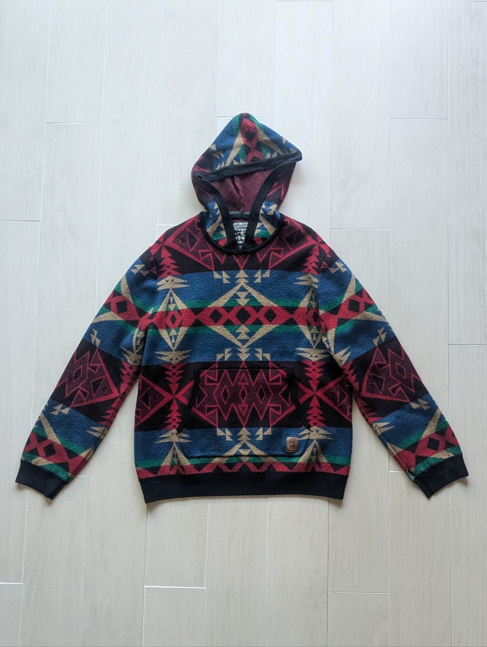 Pendleton Wrangler 100% Wool Aztec Hoodie